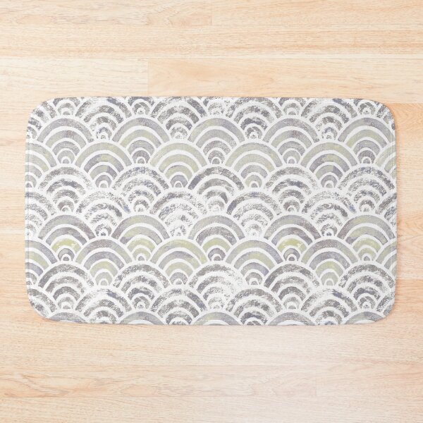 Item preview, Fish scales japanese pastel white designed and sold by Alessandro Remo Mazzoni Remotextiles.