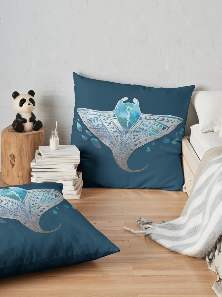 manta ray pillow