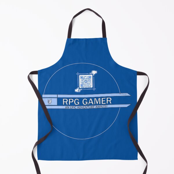 Item preview, RPG Gamer - An Epic Adventure Awaits! Gaming Logo V3 (Blue/White) designed and sold by Visual Resolutions.