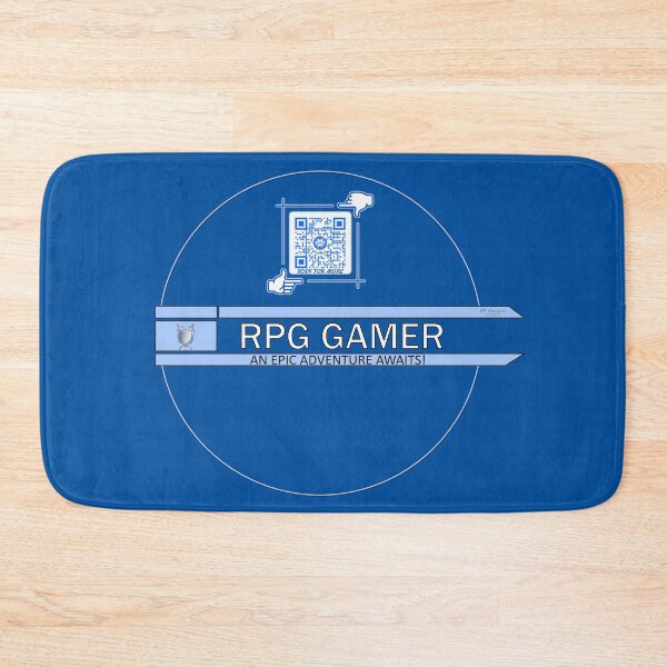 Item preview, RPG Gamer - An Epic Adventure Awaits! Gaming Logo V3 (Blue/White) designed and sold by Visual Resolutions.