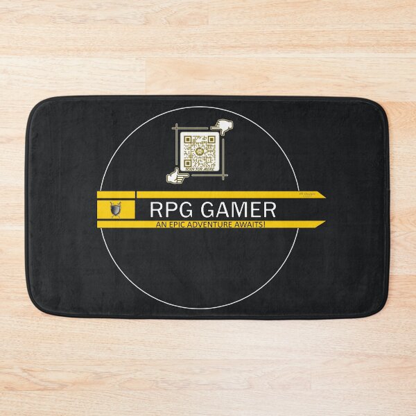 Item preview, RPG Gamer - An Epic Adventure Awaits! Gaming Logo V3 (Yellow/Black) designed and sold by Visual Resolutions.