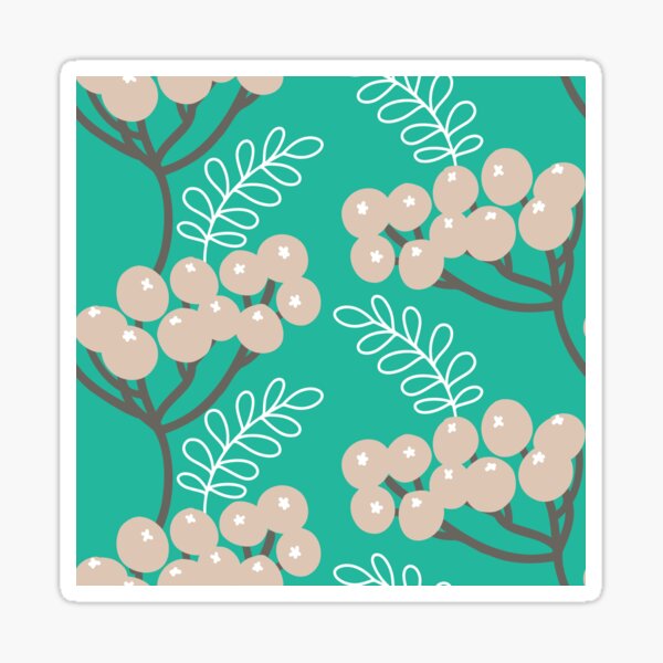 Item preview, Botanical Autumn Berries nature pattern designed and sold by Nicola-Rowe.