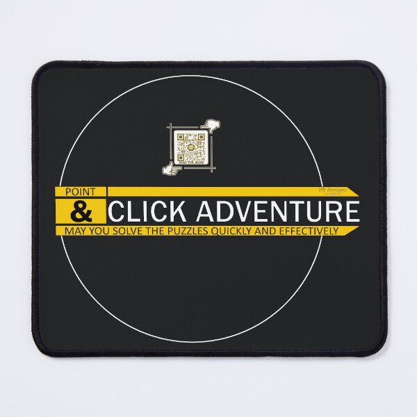 Item preview, Point & Click Adventure Gaming Logo V3 (Yellow/Black) designed and sold by Visual Resolutions.