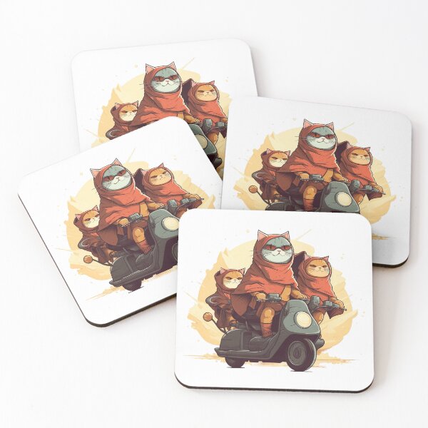 Item preview, Cat rider and friend  designed and sold by Sunakokookkook.