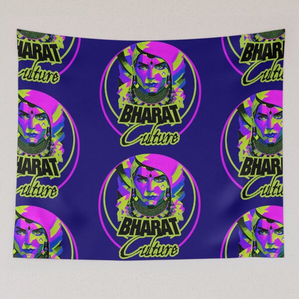 Item preview, Bharat indian culture sticker style graphic illustration designed and sold by ironpalette.