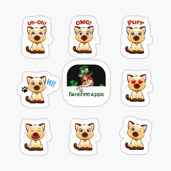 Funny Cat Sticker Pack 2 Sticker