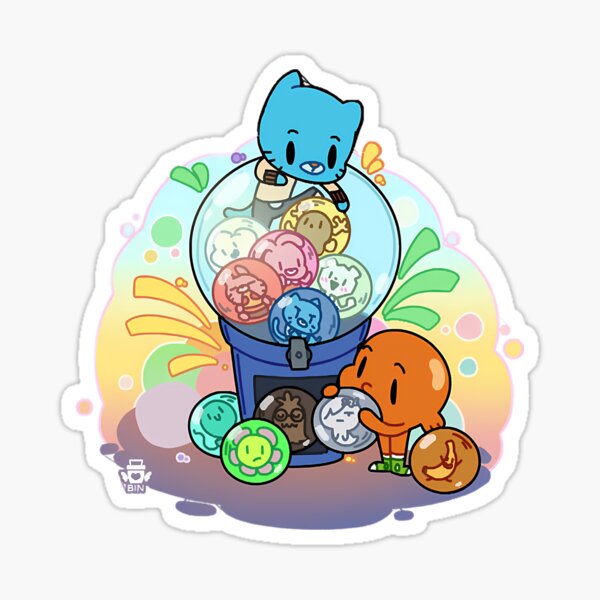 Running Gumball Watterson Sticker - Sticker Mania