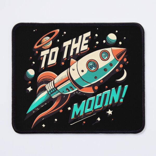 Item preview, Vintage To The Moon designed and sold by WallAndAll.