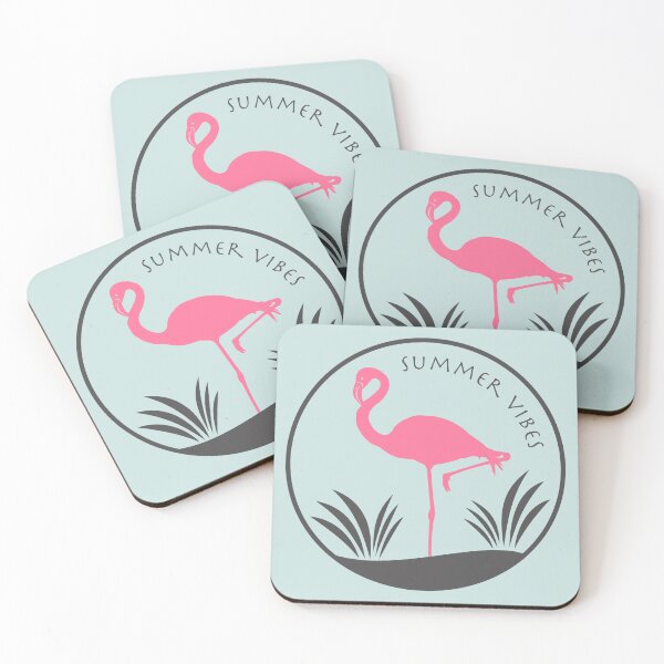 Item preview, Flamingo lettering summer vibes designed and sold by MANUDOODLE.