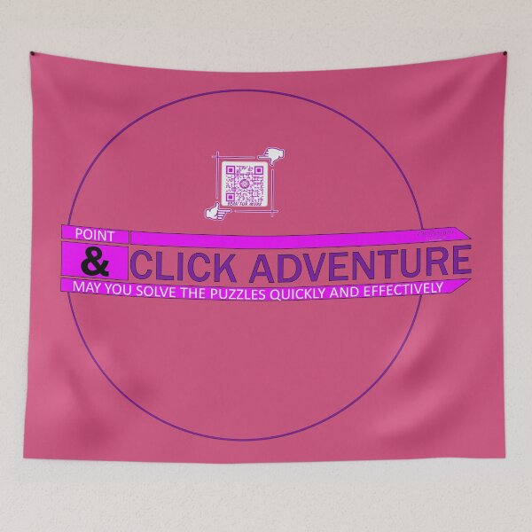 Item preview, Point & Click Adventure Gaming Logo V3 (Pink/Purple) designed and sold by Visual Resolutions.