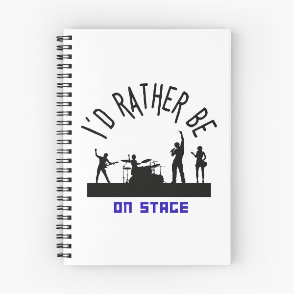 Item preview, I´d rather be on music stage, black text and image. Gifts & Merchandise. designed and sold by LindaLG.