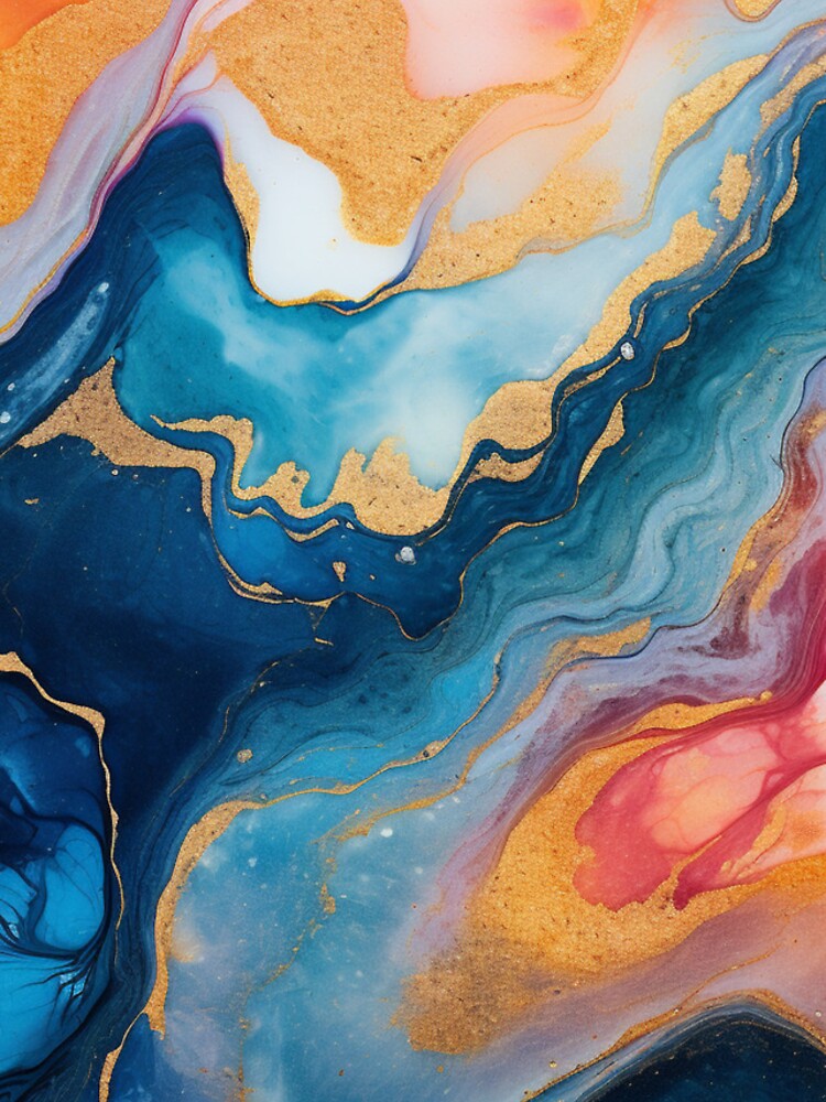 Thumbnail 4 of 4, iPhone Case, Multicolor rainbow marble pattern designed and sold by SmileshareShop.