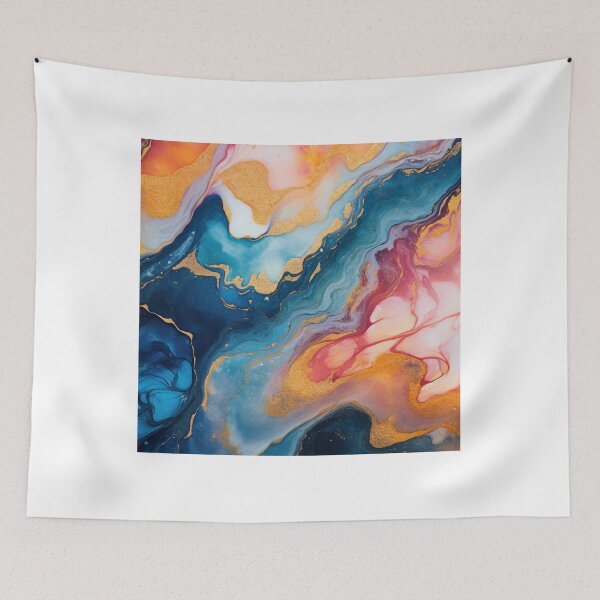 Item preview, Multicolor rainbow marble pattern designed and sold by SmileshareShop.