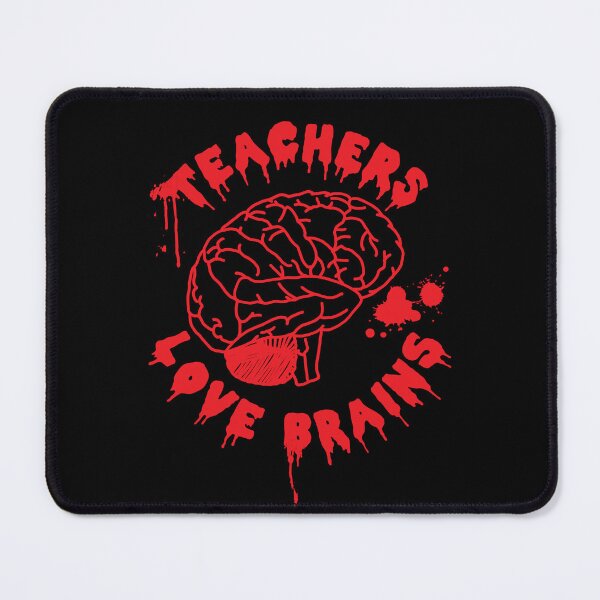 Item preview, Halloween Teachers Love Brains Quote designed and sold by HotHibiscus.