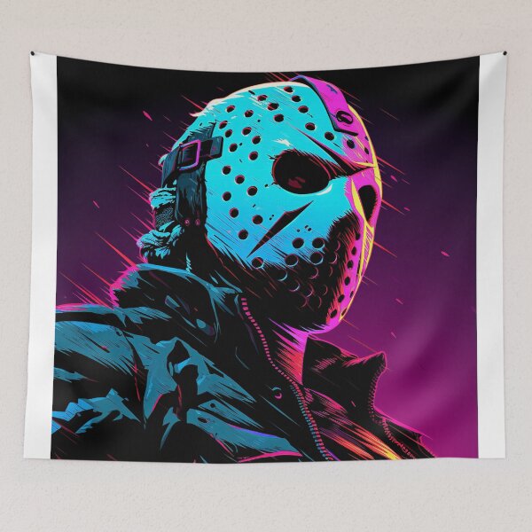 Artikelvorschau, Jason Voorhees Neon-Retro entworfen und verkauft von onespin.