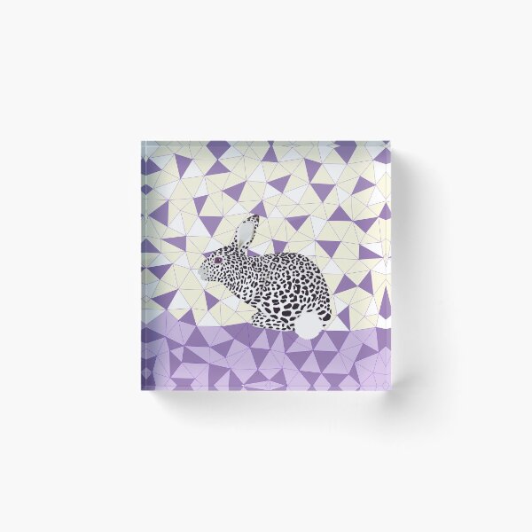 Item preview, Cute Purple Pastel Rabbit Leopard Pattern Design designed and sold by oursunnycdays.
