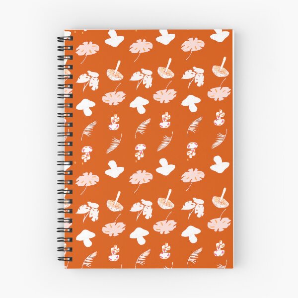 Item preview, Orange Jungle Bliss: White, Pink Mushroom & Monstera designed and sold by ara-designs.