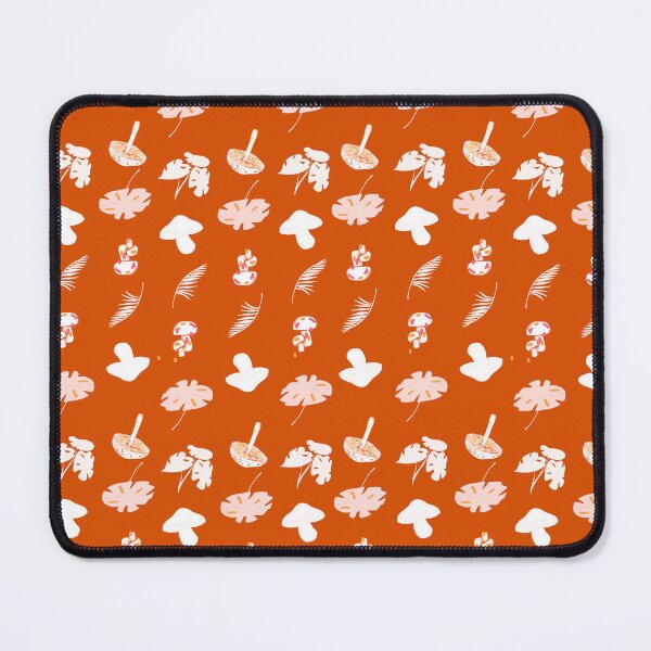Item preview, Orange Jungle Bliss: White, Pink Mushroom & Monstera designed and sold by ara-designs.