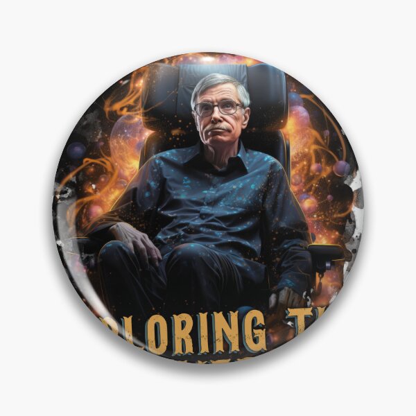 Item preview, A cosmic image of Stephen Hawking  "EXPLORING THE UNIVERSE" designed and sold by LunarLandscapes.