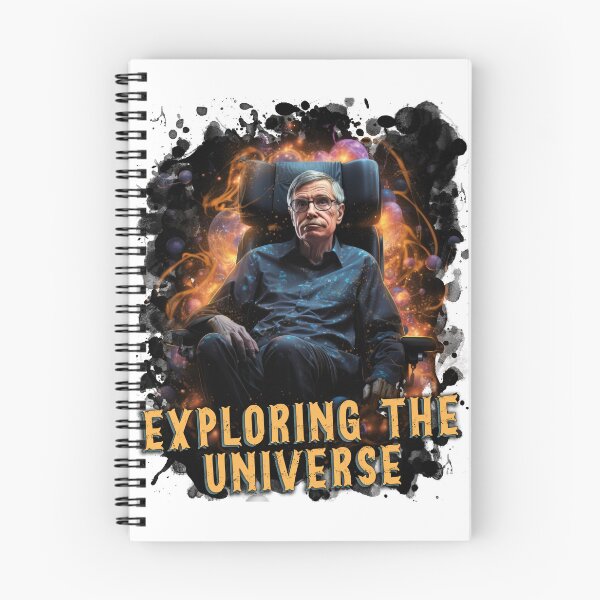 Item preview, A cosmic image of Stephen Hawking  "EXPLORING THE UNIVERSE" designed and sold by LunarLandscapes.
