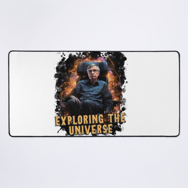 Item preview, A cosmic image of Stephen Hawking  "EXPLORING THE UNIVERSE" designed and sold by LunarLandscapes.