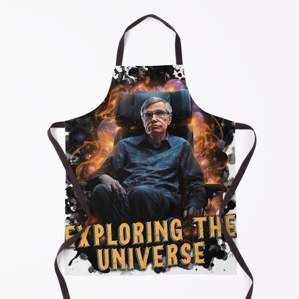 Item preview, A cosmic image of Stephen Hawking "EXPLORING THE UNIVERSE" designed and sold by LunarLandscapes.