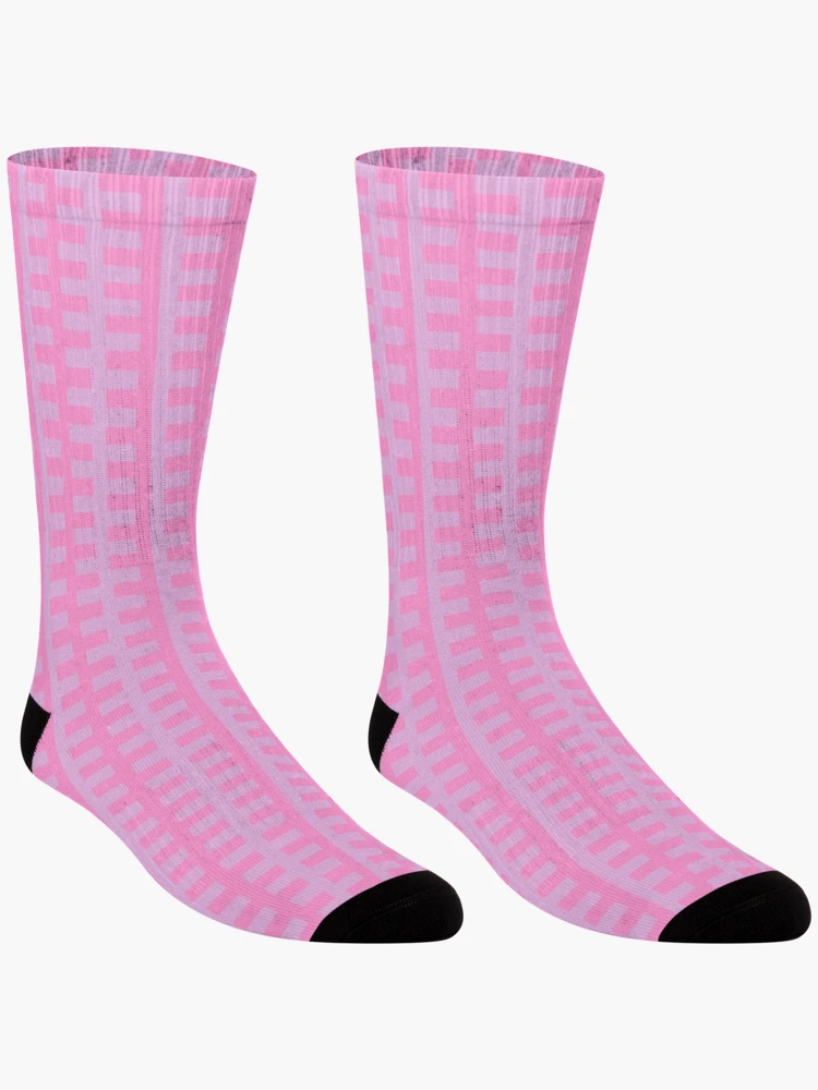 Thumbnail 3 of 5, Socks, Pink Abstract Pattern designed and sold by Designfs.