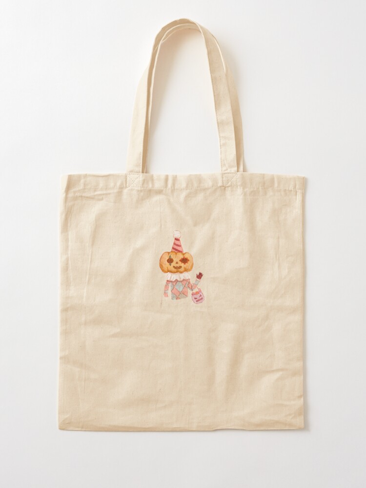 Jack-O-Lantern Personalized Canvas Tote