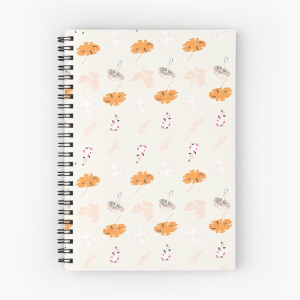 Item preview, Creamy Forest Whimsy: Gray, Orange, Purple Mushroom & Monstera designed and sold by ara-designs.