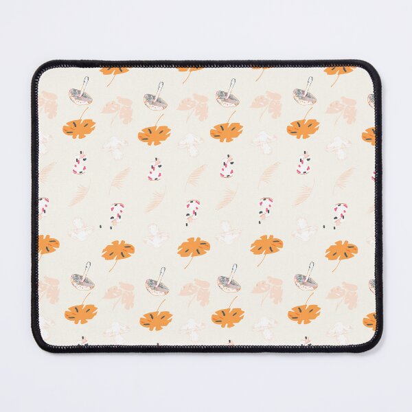 Item preview, Creamy Forest Whimsy: Gray, Orange, Purple Mushroom & Monstera designed and sold by ara-designs.