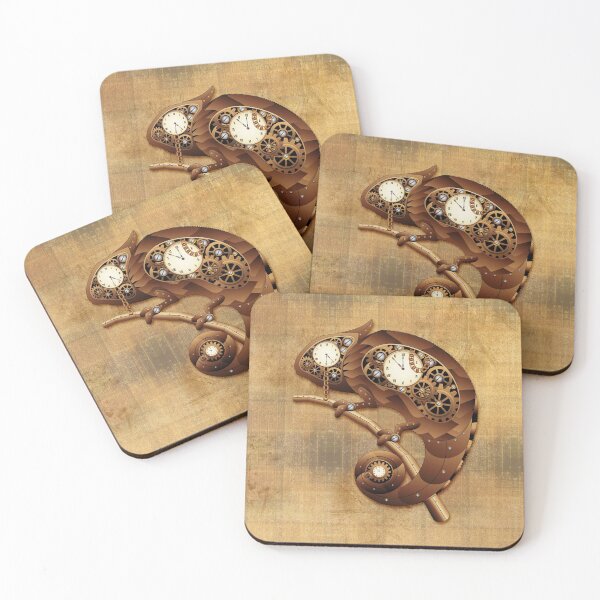 Item preview, Steampunk Chameleon Vintage Retro Style Machine designed and sold by BluedarkArt.