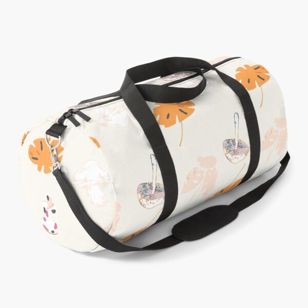 Item preview, Creamy Forest Whimsy: Gray, Orange, Purple Mushroom & Monstera designed and sold by ara-designs.