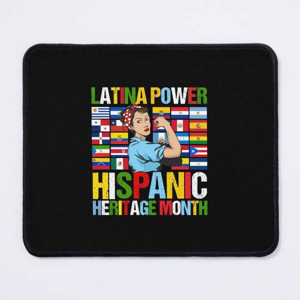 Item preview, National Hispanic Heritage Month Spanish All Flags Latina Power Women designed and sold by Salmaniix.