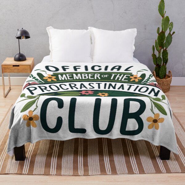 Item preview, Official Member of The Procrastination Club designed and sold by WallAndAll.