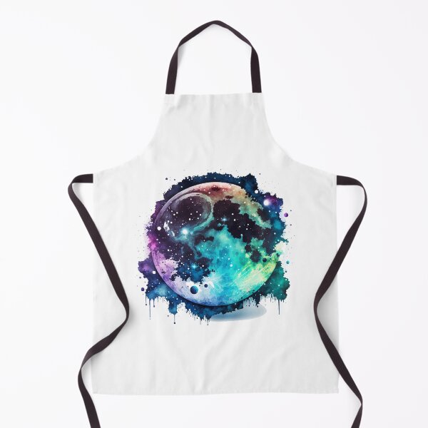Item preview, Full Moon Watercolor with Paint Splatters and Ink Drips designed and sold by StephanieWard.