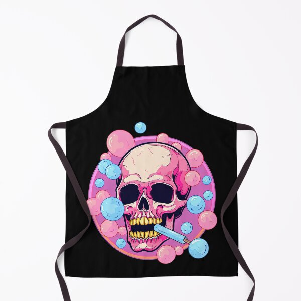 Item preview, Colorful Bubblegum Skull Lollipop Pink and Blue Sweets Juicy Spooky Halloween designed and sold by BubbleBone.