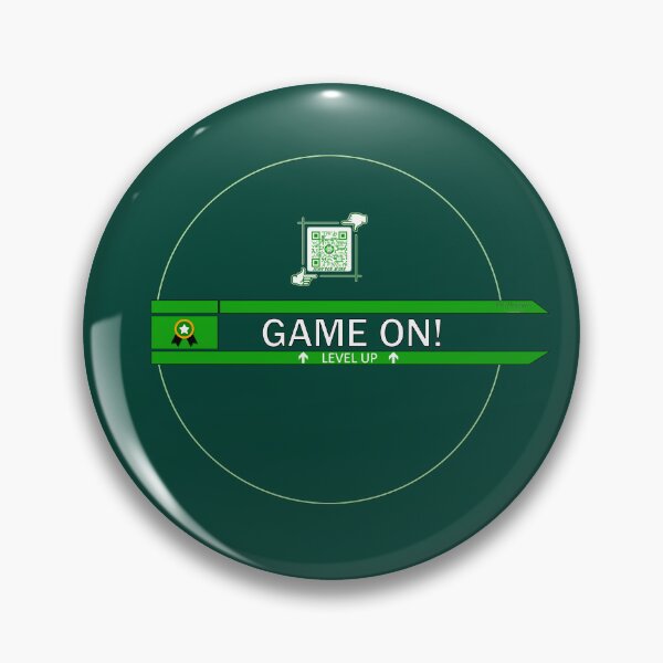 Item preview, Game On! - Level UP Gaming Logo V3 (Green/White) designed and sold by Visual Resolutions.