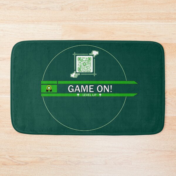 Item preview, Game On! - Level UP Gaming Logo V3 (Green/White) designed and sold by Visual Resolutions.