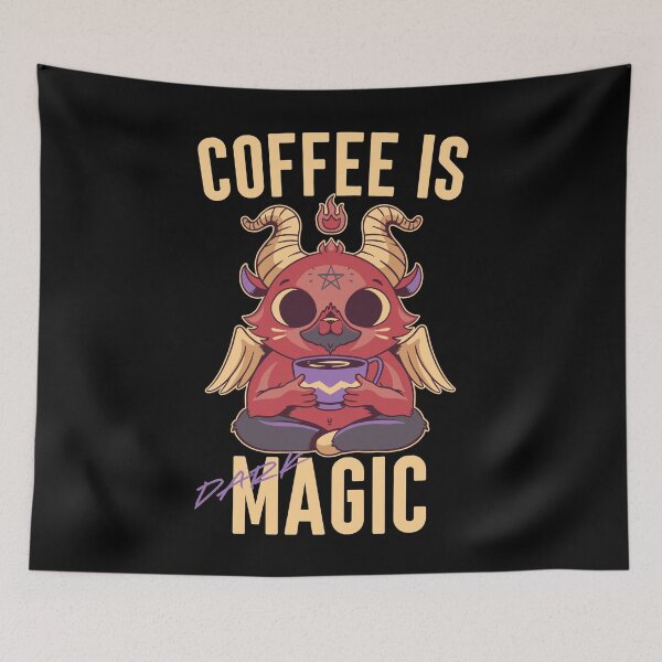 Item preview, Coffee is dark magic designed and sold by EmmiFoxDesigns.