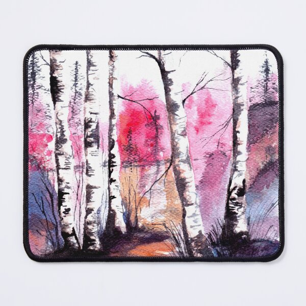 Item preview, Landscape, landscape with a view of trees, birches and a lake designed and sold by mon-artist.