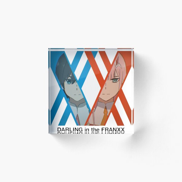 Hiro x Zero Two - Darling in the FranXX Acrylic Block