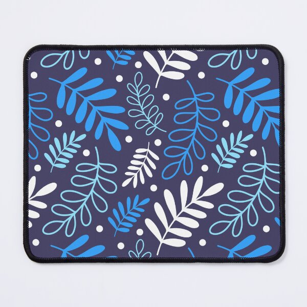 Item preview, Botanical Nature Leaves pattern blue designed and sold by Nicola-Rowe.