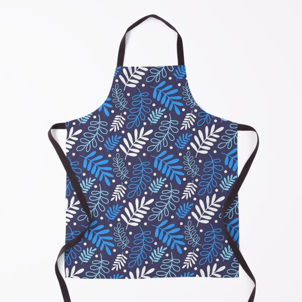 Item preview, Botanical Nature Leaves pattern blue designed and sold by Nicola-Rowe.