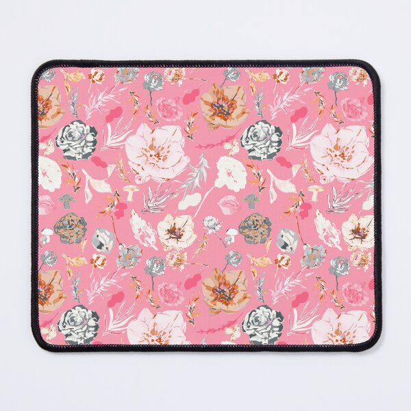 Item preview, Fuchsia Elegance: Soft Pink, White, Orange Big Florals designed and sold by ara-designs.