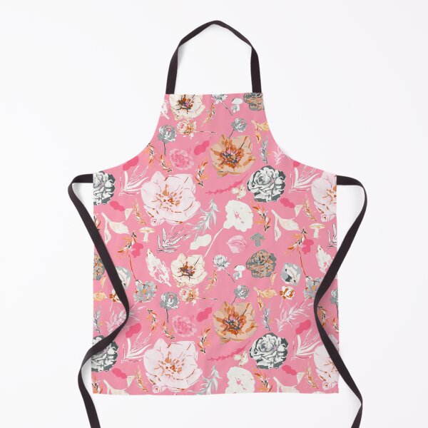 Item preview, Fuchsia Elegance: Soft Pink, White, Orange Big Florals designed and sold by ara-designs.