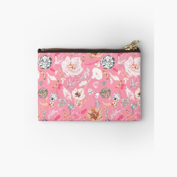 Item preview, Fuchsia Elegance: Soft Pink, White, Orange Big Florals designed and sold by ara-designs.