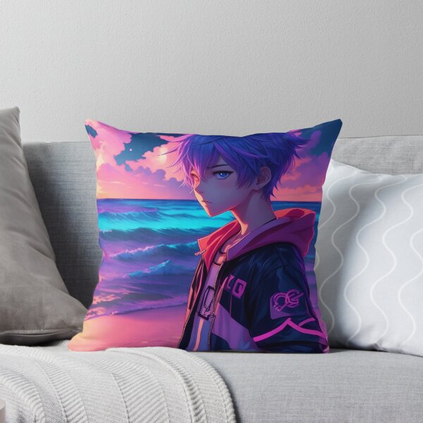 Artikelvorschau, „Innocent Sands and Neon Lights: Anime Boy’s Paradise“ entworfen und verkauft von AyushAIImage01.