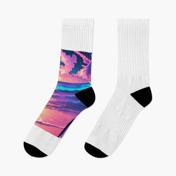 Item preview, "Innocent Sands and Neon Lights: Anime Boy's Paradise"  designed and sold by AyushAIImage01.