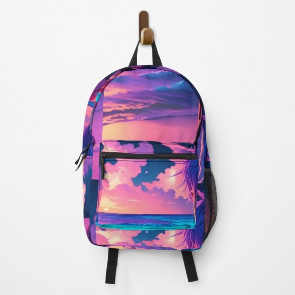 Item preview, "Innocent Sands and Neon Lights: Anime Boy's Paradise" designed and sold by AyushAIImage01.