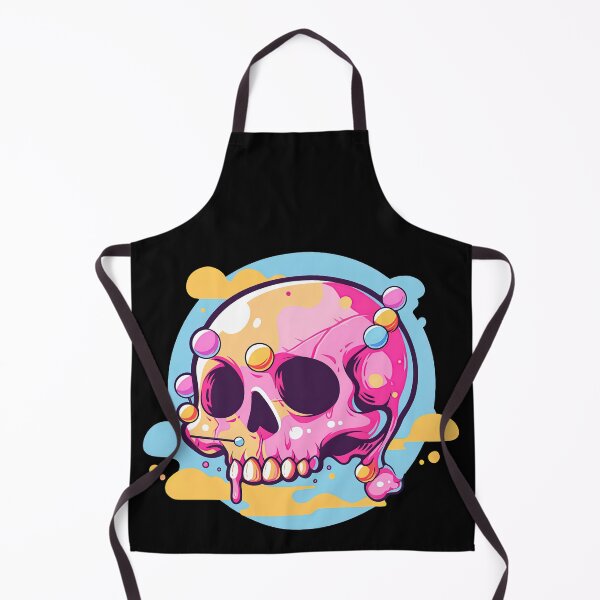 Item preview, Colorful Bubblegum Skull Lollipop Pink and Blue Sweets Juicy Spooky Halloween designed and sold by BubbleBone.